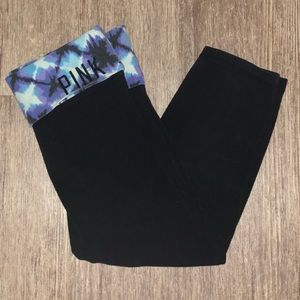 Pink/ Victoria Secret cropped leggings